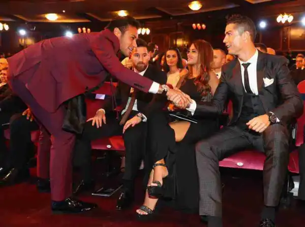 Caption This Photo Of Ronaldo And Neymar At The Best FIFA Awards